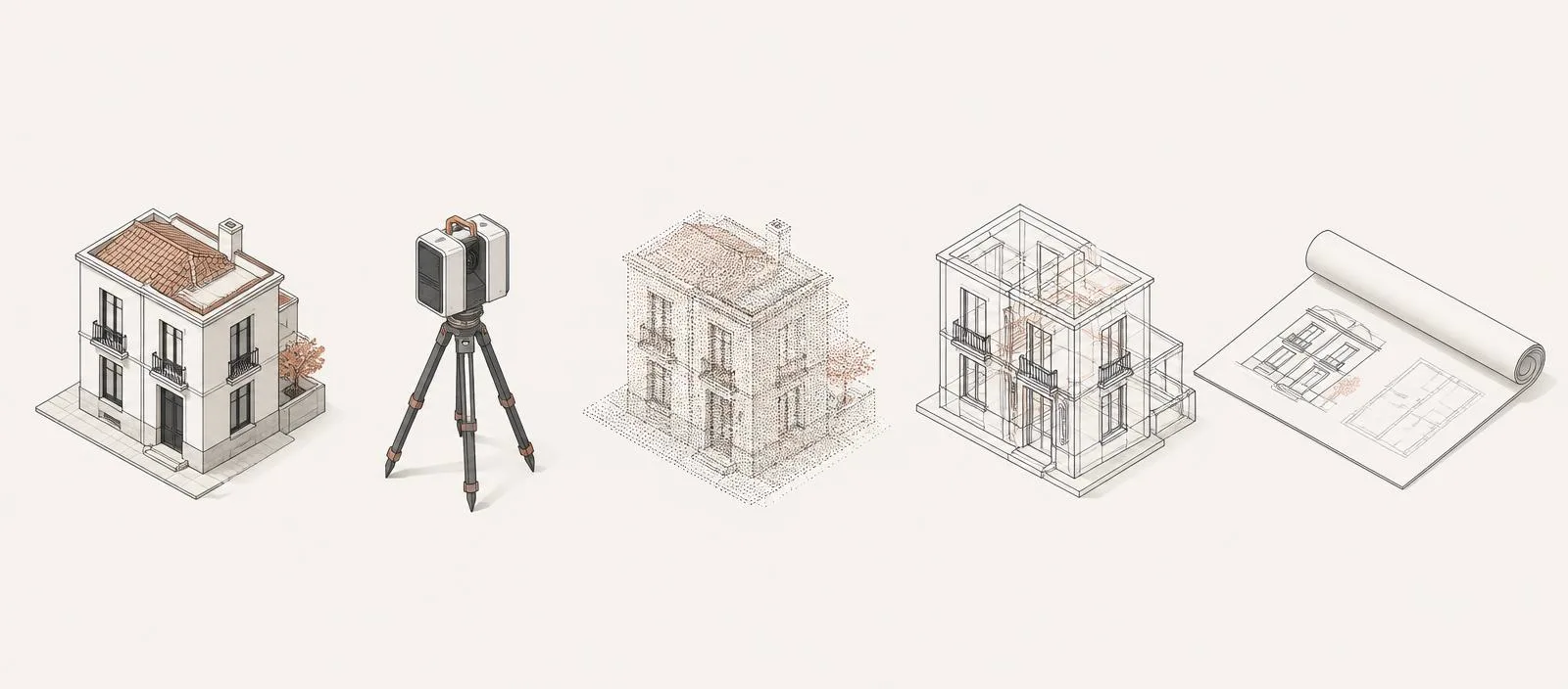 Dal rilievo laser scanner 3D alla nuvola di punti e alla progettazione CAD e BIM