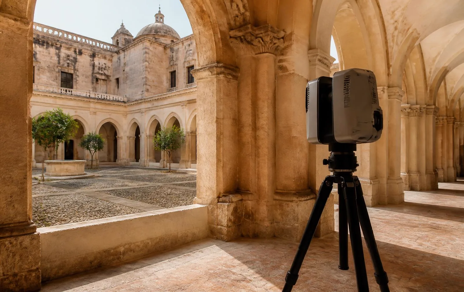 ARCHA Rilievi durante un rilievo laser scanner 3D in Sicilia
